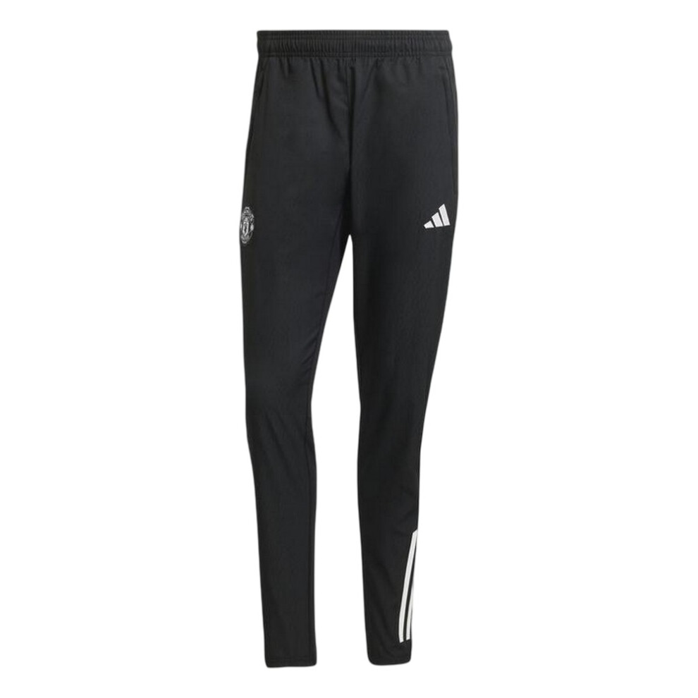 Adidas (M, Black) Mens Pre-Match Manchester United Fc Tracksuit Bottoms