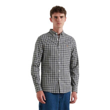 (XXL, Charcoal Marl) Farah Mens Milners Checked Shirt
