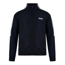 (XXL, Black) Lonsdale Mens Stripes Track Jacket