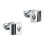 Maserati Maserati Mens Polished Trident Emblem Cufflinks 1