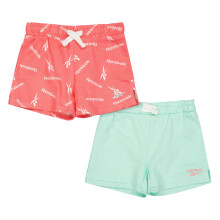 (3-4 Years, Strawberry) Reebok Childrens/Kids Sweat Shorts (Pack of 2)