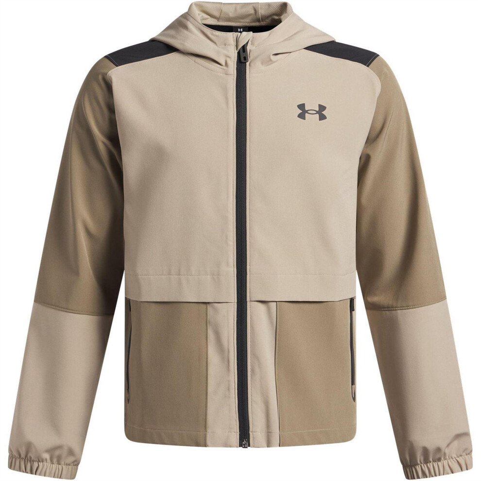 Under Armour (11-12 Years, Khaki) Childrens/Kids Unstoppable Hooded Jacket
