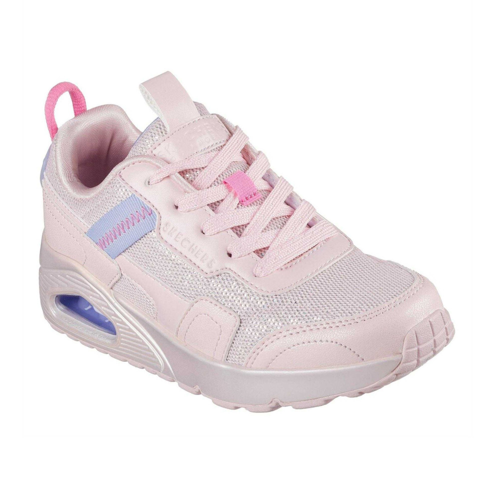 Skechers (13 Uk Child, Light Pink) Childrens/Kids Uno Low Cut Trainers