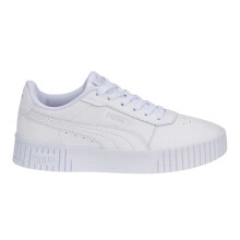 (3.5 UK, White/Silver) Puma Childrens/Kids Carina 2.0 Low Trainers