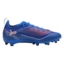 (5 UK Child, Blue/White) Puma Childrens/Kids Ultra 5 Pro Firm Ground Football Boots