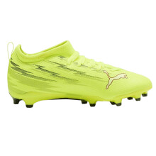 (5 UK, Yellow/Black) Puma Childrens/Kids Ultra 5 Match Firm Ground Football Boots