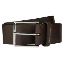 (80cm, Brown) Paul Smith Mens Leather Contrast Stitch Belt