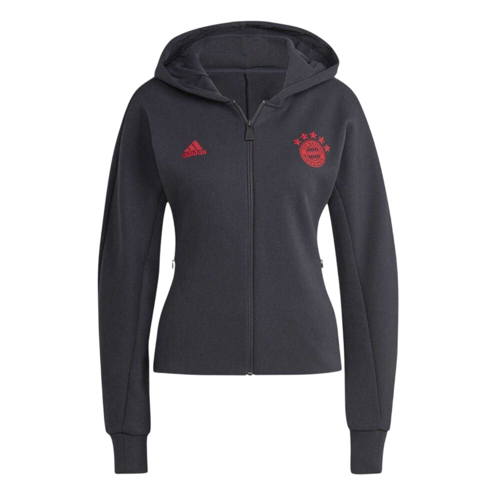 Adidas (6 Uk, Grey) Womens/Ladies Fc Bayern Munich Anthem Jacket
