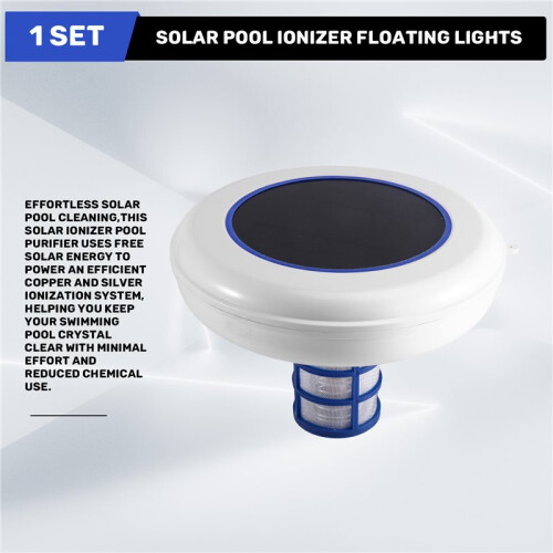 Solar Pool Ionizer Copper Silver Ion Swimming Pool Purifier Water Purifier Kills Algae Pool Ionizer for Swimming 1