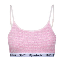 (8 UK - 14 UK, Pink) Reebok Womens/Ladies Alta Repeat Logo Crop Top