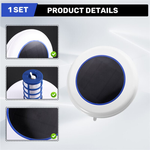 Solar Pool Ionizer Copper Silver Ion Swimming Pool Purifier Water Purifier Kills Algae Pool Ionizer for Swimming 2