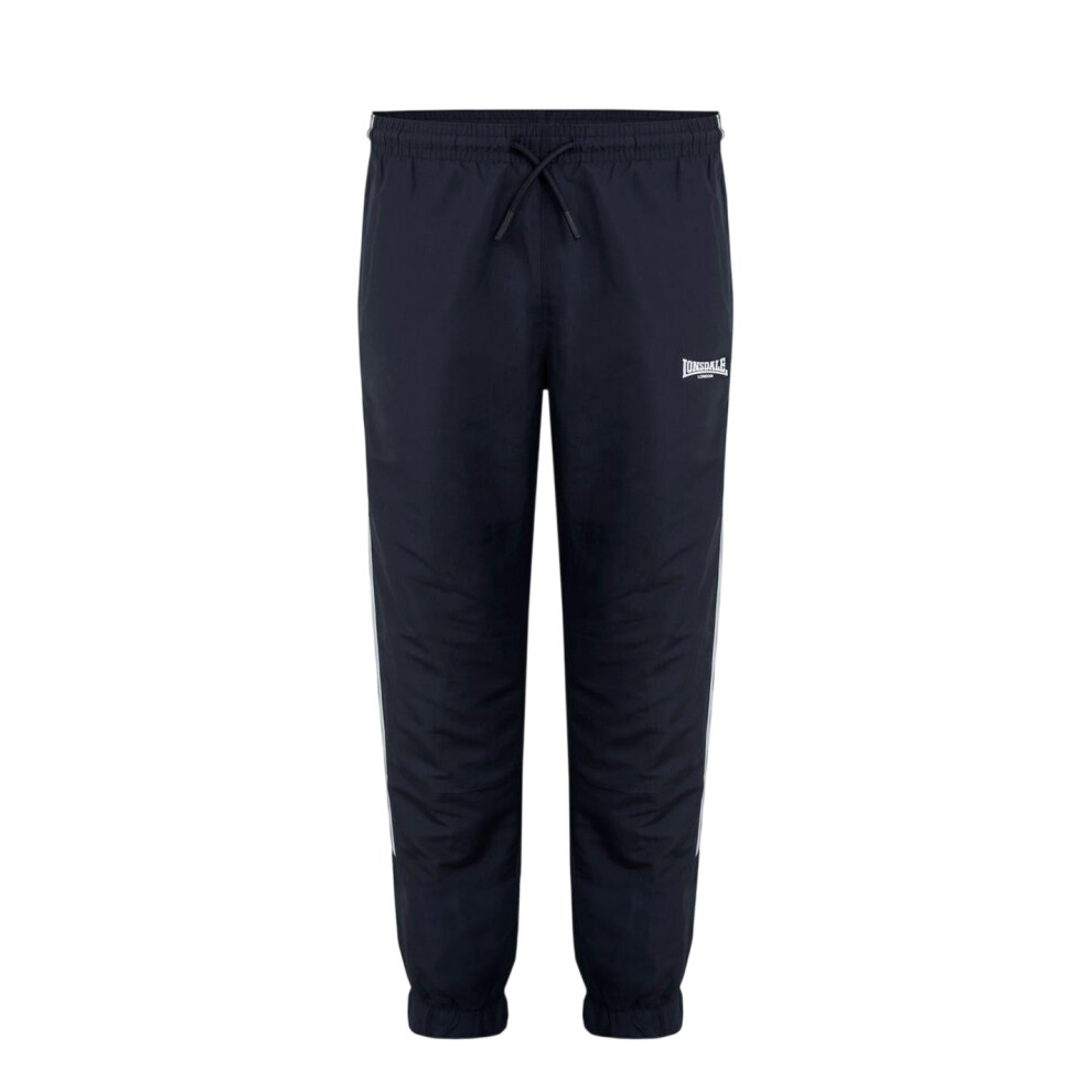 Lonsdale (M R, Black) Mens Stripe Tracksuit Bottoms