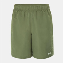 (XL, Olive Green) Slazenger Mens Logo Shorts