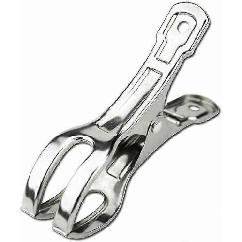 Robust stainless steel beach towel clips for maximum hold on all objects, 6 pieces 1