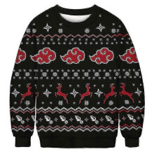 (XXXXL, BFT161) Unisex's Ugly Christmas Sweater 3d Digital Print Holiday Party Crewneck Sweatshirt Pullover Men Women Tacky Xmas Jumper Tops