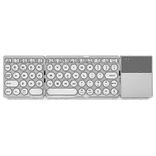 Foldable Bluetooth Keyboard Wireless Keypad with Touchpad Rechargeable for Tablet Notebook Android Windows Phone 2