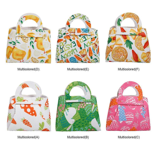 (UserZKTC) Children's Gift Bag Unique Creative Durable Multicolor Felt Cloth Multipurpose 12 X 13cm Easter Handbag 2