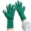 (Green) Solid Color Knitted Gloves Winter Windproof Half Finger Touchscreen Gloves 1