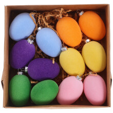 12St Sfeerdecoratie Plastic Hangend Met Fluweel