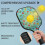 Σετ κουπιών Pickleball από fiberglass με λουλούδια, 2 τεμάχια και 2 μπάλες 4