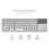 Foldable Bluetooth Keyboard Wireless Keypad with Touchpad Rechargeable for Tablet Notebook Android Windows Phone 5