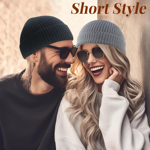 Καπέλο Fisherman Beanie για άνδρες και γυναίκες, χειμερινό ζεστό πλεκτό καπέλο 1