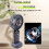 Tragbarer Ventilator, Mini-Handventilator mit 10