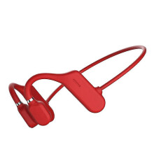 (Red) Bluetooth-compatible 5.0 Open Headset Handsfree Calls Business Driving Headset