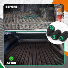9 Pcs Textured Paint Roller Kit, 4 Inch Bed Liner Roller Covers with Frame for Truck Coatings and Non-Slip Surfaces