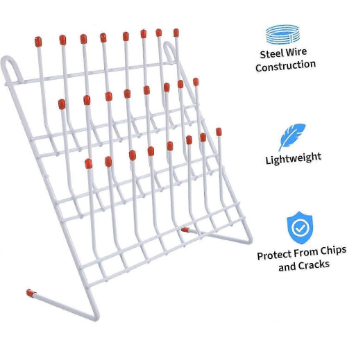 Laboratory drying rack positions for laboratory beakers Robust durable construction Easy to operate 2