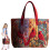 Bolsa tote vintage Yocbz em algodão acolchoado para mulheres, 13,4 x 15,75 polegadas. 4