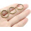 20 mm open springringen goudkleurig, 150 stuks, 2 mm dik 4