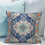 Μαξιλαροθήκες Boho από βαμβάκι 16x16 ιντσών, σετ 2 τεμαχίων, μπλε 5