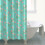 Cortina de chuveiro floral Pioneer Flower 72x84 polegadas com 12 4