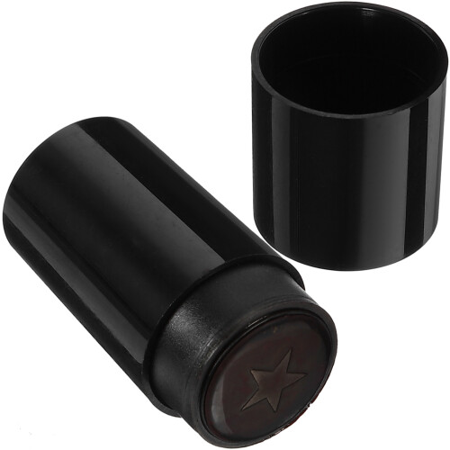 1Golfballstamp Compacte Reusable Stamper Zwart PP
