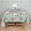 Toalha de mesa quadrada Pioneer Flower com estampa floral, 132 x 132 cm (52 x 52 polegadas) 3