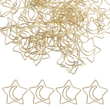 60St Gouden Mini Paperclips Met Grip Voor Kantoor En