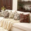 Capa de almofada floral neutra marrom café 50x50cm 7