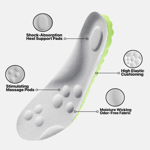 Cloud-indlægssåler til mænd og kvinder4D Memory Foam med svang 2