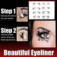Halloween Professional Eye Shadow Tattoo Temporary Tattoos Sticker Women Halloween Party Eye Makeup Stickers Fake Tattoo,8Pc/Set