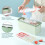 Stackable Ice Cube Molds for Easy Ice Release, Flexible Silicone Ice Cube Trays Reusable BPA Free Stackable Square Ice Cube Mold for Convenient Moving 4