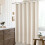 Beige hørbruseforhæng 72x90 cm 6