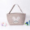 Easter basket with handle imitation linen1piece 4