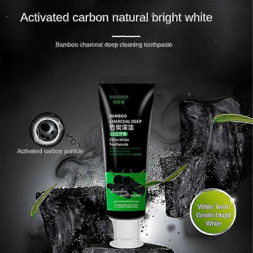 Bamboo Charcoal Deep Toothpaste Teeth Fluoride Free Clean White Toothpaste 1