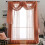 Διαφανές Κασκόλ Παραθύρου Valance Terracotta 54x216in 7