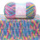 Νήμα από μαλλί γάλακτος Tie-Dye, πάχος 130 μέτρων, από μαλακό μείγμα βαμβακιού 6