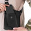 Bolsa transversal ajustável masculina em couro (1 peça) 3