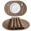 Oval Braided Table Mats Natural Woven1/4/6/10PCS 2