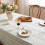 Toalha de mesa de linho estilo fazenda bege 60x84 polegadas 5
