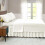 Queensize seng nederdel, elfenben, elastisk wrap, 61 cm 6